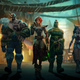 The protagonists of The Ruined King stand side by side in an archway in Bilgewater.